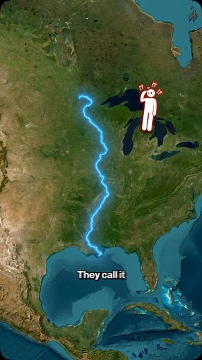 HGP on Instagram: "The Mississippi River is known as the “Father of Waters” and the “Great River” for good reason! This river stretches 3,760 km (2,340 miles) from Lake Itasca in Minnesota to the Gulf of Mexico, passing through 10 states along the way. Four major rivers—Missouri, Arkansas, Tennessee, and Ohio—flow into it, making it part of the fourth-largest river basin in the world, after the Amazon, Congo, and Nile. The river basin includes 31 US states and 2 Canadian Provinces. The name “Mis