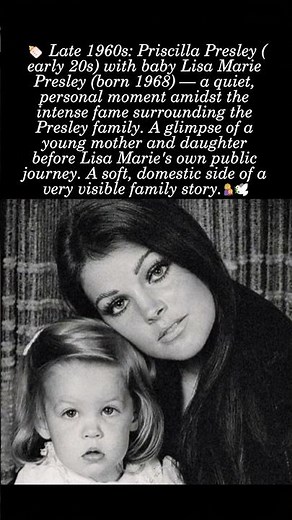 Young Priscilla Presley With Baby Lisa Marie Late 1960s — Quiet Motherhood Moment #priscillapresley