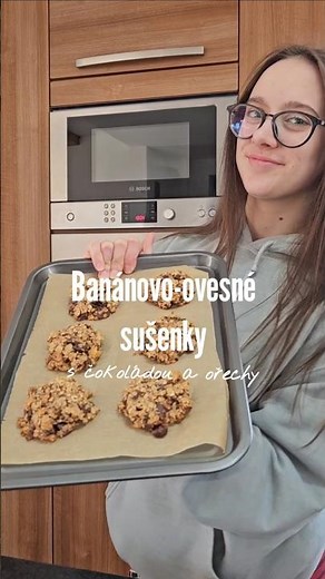 Banánovo-ovesné sušenky 🍌🍪 ‪@janavalkova4621‬ #cookies #banana #oats #healthy #recipe