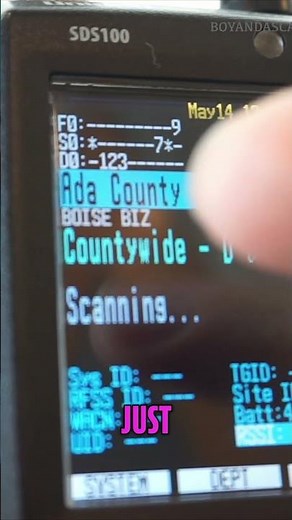 Uniden SDS100: Master Quick Keys in Seconds! (Scanner Tutorial) #shorts