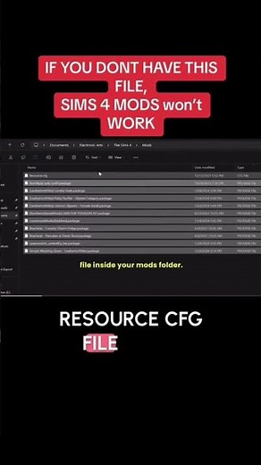 Sims 4 MODS not showing up? EASY fix ✨