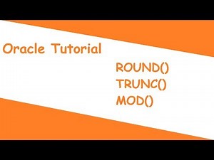 round(), trunc() and mod() function in oracle || number function in oracle