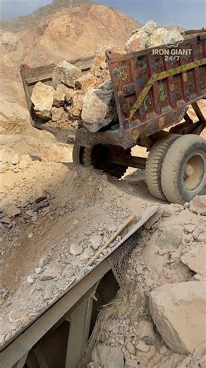 IRON GIANT UNLEASHED ⚒️ | MASSIVE ROCKS DESTROYED. #shorts