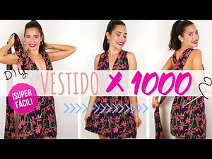 Easy multi-way dress with 4 fabric rectangles! - DIY infinity dress
