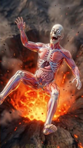 What REALLY Happens If You Fall Into Lava? 🌋🔥#shorts#science#scaryfacts