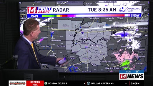 NEWS & WEATHER UPDATE: On alert today facing a possible winter mix of snow this afternoon | 14 NEWS