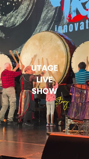 UTAGE LIVE SHOW on Instagram: "🔥 UTAGE LIVE SHOW A high-energy Japanese live performance in Osaka 🥁 Taiko, shamisen, shakuhachi & shinobue 🔥 Featuring a massive 180cm taiko drum 🎤 Interactive show – join the performers on stage 🗓 Mon / Tue / Fri 19:30 🗓 Wed 19:00 & 21:00 📍 Tempo Harbor Theater, Osaka 🎟 ¥6,000 (1 drink included) Book for tonight or this week."