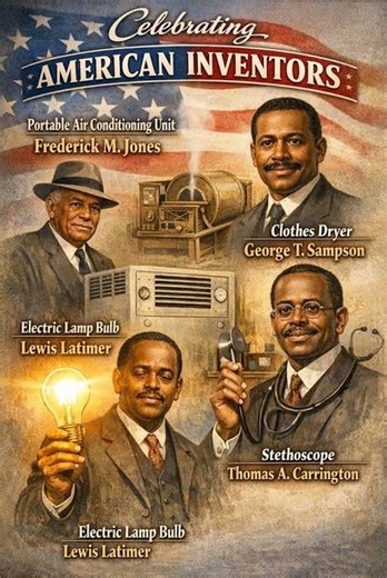 American Inventors Portable Air Conditioning Unit, Clothes Dryer, Electric Lamp, Stethoscope