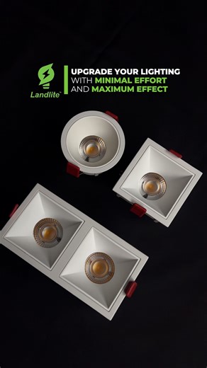 New from Landlite: Recessed Downlights featuring modern design, a soft frosted finish, and easy installation. Upgrade today! 💡 | Landlite Lighting Solutions