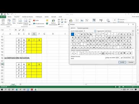 TABLAS DE VERDAD EN EXCEL