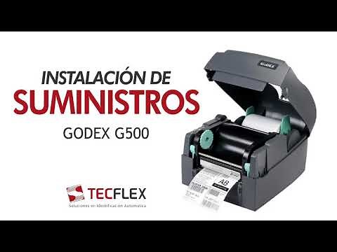 TUTORIAL DE INSTALACIÓN DE ETIQUETAS Y RIBBON EN IMPRESORA | G500 GODEX