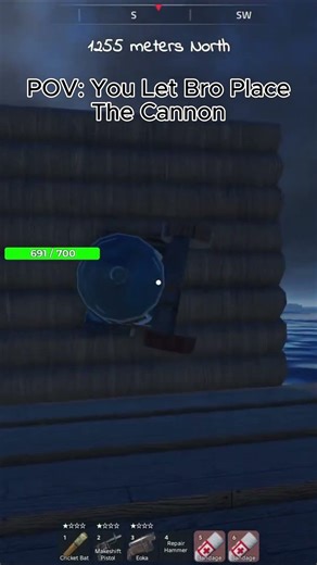 POV: You Trust Bro To Place The Cannon #rustyrafts #roblox #funny #pov #fyp #funnymoment #robloxedit