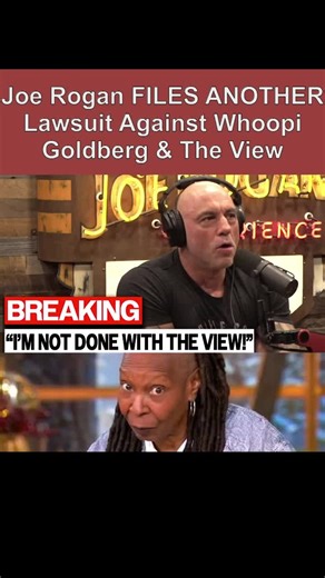 Joe Rogan FILES ANOTHER Lawsuit Against Whoopi Goldberg & The View#hollywood #usanews #breakingnews #joerogan