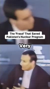 The 'Fraud' That Saved Pakistan's Nuclear Program