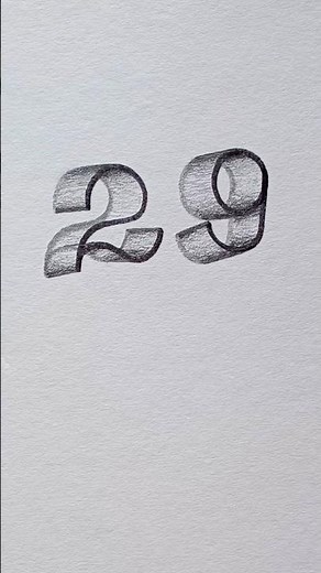 3D NUMBERS EASY - TRICK ART