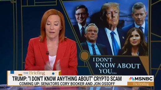 👉Presidential Corruption at a level never ever seen before. And it's all out in the open. Not a peep from Republicans Jordan or Comer who spent two years claiming, without any evidence, that the Biden family had engaged in political corruption. 🧐Polls show Americans aren't buying Trump team's ignorance ploy. 🤔Jen Psaki shares examples of Republicans, from Donald Trump to House Speaker Mike Johnson to members of Trump's Cabinet avoiding questions and claiming not to be familiar with major nati