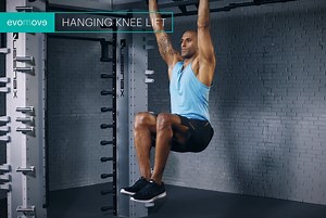 Here's a compound exercise that can make workouts more challenging. Learn how to perform the hanging knee lift. 1️⃣ Begin by hanging on a bar; set the shoulders and engage the abdominals to form a ‘hollow’ or ‘dish’ shape. 2️⃣ Keeping the arms straight, lift the knees towards the chest. 3️⃣ As the knees cross the hips, use the abdominal muscles to ‘tuck’ the hips, bringing the knees closer to the chest. 4️⃣ Return and repeat. | EVO Fitness | Facebook
