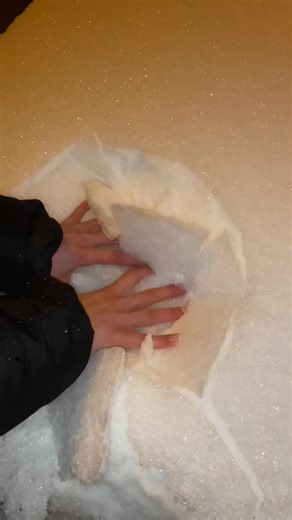 Satisfying ASMR Snow Sound Experience