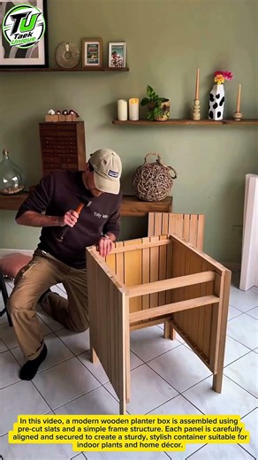 DIY Wooden Planter Box Build | Easy Indoor Woodworking Project