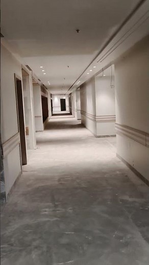 Hospital OPD floor corridor view #interiordesign #highrisebuildings #helthcare #highrisebuildings