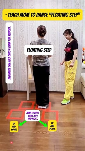 taichi.healthtip on Instagram: "Teaching Mom the Flying Step Dance Has Never Been This Easy Simple moves, joyful rhythm, and lots of laughter—this dance makes it easy for moms to follow along and enjoy every step. A fun way to stay active, bond together, and create happy moments through movement. #FamilyDance #DanceWithMom #FlyingStep #EasyDanceMoves #FunWorkout #ActiveLifestyle #JoyInMotion #BondingTime"