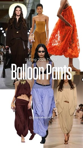 Balloon Pants Trend | SS26 Runway Silhouette