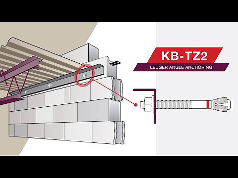 OVERVIEW of the Hilti wedge anchor KB-TZ2 for ledger angle anchoring
