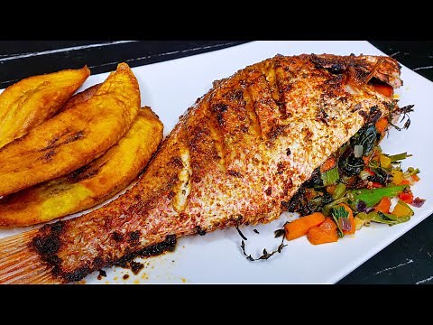 The Tastiest Stuffed Oven Baked Red Snapper I've ever had my whole life. You won't stop eating it!