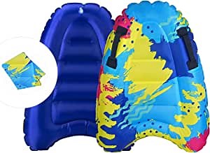 Boogie Boards for Beach Kids Inflatable Bodyboard Surfboards Pool Floating Toys Slip Slide Raft Summer Water Fun Toy Learn to Swimming Mat Portable Light Weight Easy Carry for Travel30IN*20IN