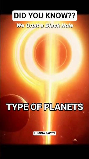 Types of Planets in the Universe | Black Hole Solar System - LUMINA FACTS #universe #space #shorts