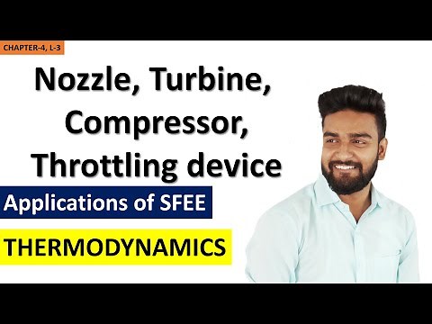 Applications of SFEE || Nozzle | Diffuser | Turbine | Compressor | Throttling Valves