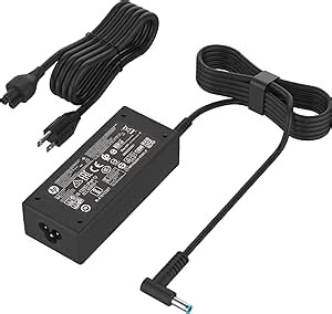 45W Laptop Charger Compatible with HP Pavilion Notebook Stream 14 13 11 Envy X360 L25296-001 L25296-002/003 TPN-LA15 Spare 741727-001 213349-109 R-41013323 TPN-CA14 19.5V 2.31A Blue Tip Power Adapter