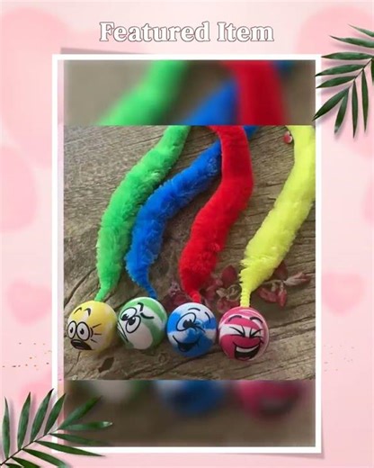 Interactive Colorful Bouncing Ball Cat Toy for Indoor Fun