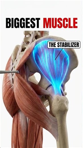 The Biggest Muscle in Your Body 🍑 (It's Not For Sitting) #anatomy #humanbody