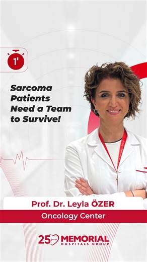 Sarcoma is a rare cancer but when it strikes, it requires fast, expert action. It can form anywhere in the body and often goes unnoticed until it’s advanced. At Memorial Bahçelievler, our specialized teams work together to diagnose and treat sarcoma with precision. 🎗️ Don’t ignore what seems like a “simple lump.” 💬 Consult our oncology experts today. #SarcomaAwareness #MemorialHospitalsGroup #FightCancerTogether | Memorial