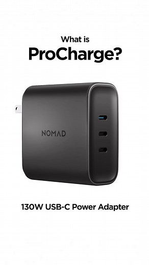 ProCharge will reroute power depending on how many cables you’re using with 130W USB-C Power Adapter. ⚡ When one port is in use (any port), it will dispense 100W of power. ⚡ When the top port is in use, and either of the bottom ports are in use, it will dispense 100W of power from the top port, and 30W from either of the bottom ports (great for MacBook iPhone charging). ⚡ When both of the bottom ports are in use, it will dispense 65W of power to each port. ⚡ When using all three ports, the top p