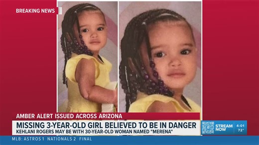 Amber Alert issued for 3-year-old Arizona girl believed to have been abducted