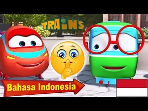 Trains Bahasa Indonesia | S3 - # 12 Permainan diam| Kartun kereta untuk anak-anak