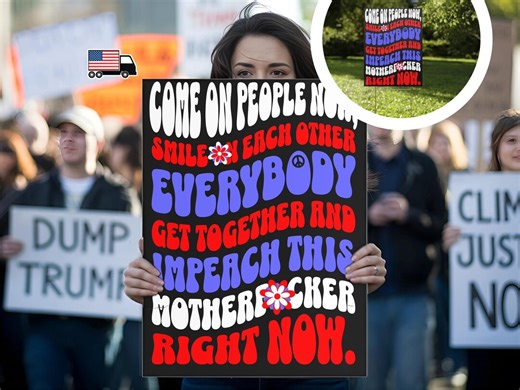 Anti Trump Protest Sign for Protest March or Yard Display, Funny Anti-maga Call for Impeachment, Protest Rally Political Sign - Etsy