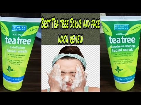 Beauty Formulas Tea tree Scrub and face wash || Best product for Acne and darkspots