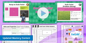 PlanIt Maths Year 6 Ratio and Proportion Lesson Pack 9: Use Scale Factors