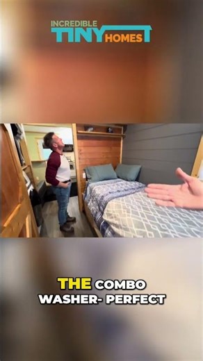 HUGE Combo Washer/Dryer Fit: Closet Removal Transformation! #shorts