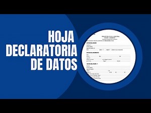 Hoja Declaratoria de Datos - Ciudadanía Española 🇪🇸