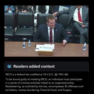 42 reactions · 46 comments | FYI: RICO is a federal law codified at 18 U.S.C. §§ 1961-68. | Congresswoman Nancy Mace | Facebook