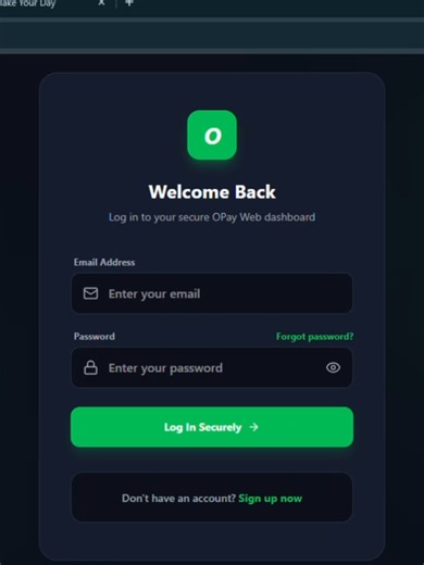Built a dummy web bank app got the inspiration from opay becuze i really like hw simple and hw secure their app is so i just thought maybe i should create a dummy app using their style and nice security features @sqicict, @opaynigeria #istudyatsqi , #showyourwork , #sqicodingschool