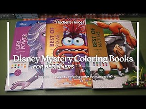Disney Mystery Coloring Color by Numbers for Beginners 📚🖍️ | How to Start, Outline, and Pick Colors