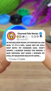 129K views · 1.3K reactions | IN THE DELIVERY ROOM, MY MOTHER-IN-LAW SAID, 'IF IT'S A GIRL, LEAVE HER WE ONLY KEEP BOYS.' MY HUSBAND SAID, 'DON'T WORRY, I ALREADY SIGNED THE PAPERS.' I SAID NOTHING. BUT WHEN I OPENED MY EYES, MY DAUGHTER WAS IN MY ARMS#redditposts #redditstories #redditstorytime #askreddit #reddit #storytime #bedtimestories #redditstorytimes #redditreadings | Charmed tale stories | Facebook
