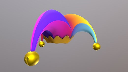 Jester Hat (Style A) - 3D model by mescri