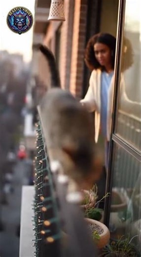 Cat Falls From Balcony Railing