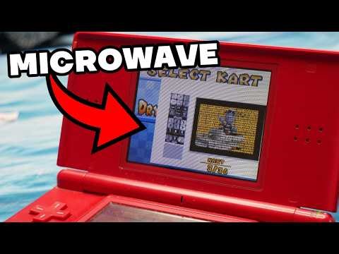 Microwaving Mario Kart DS' Character Select Screen
